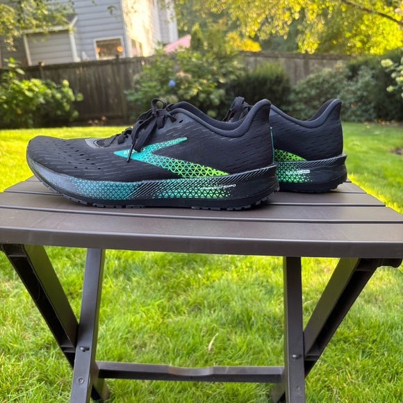 Brooks Hyperion Tempo Speed Running Shoes Black/Kayak Blue/Green Gecko Men’s 9 main image 15